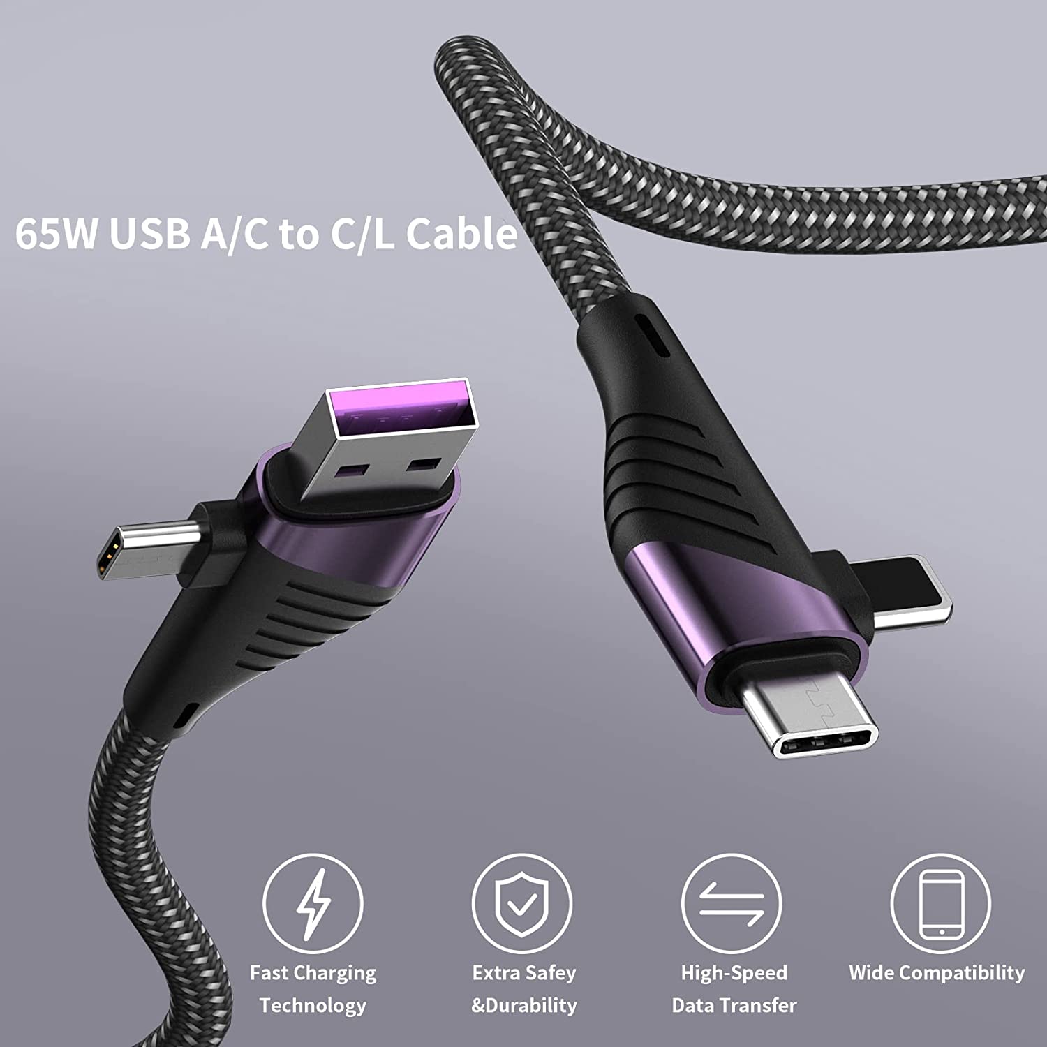 4-in-1 fast charging cable