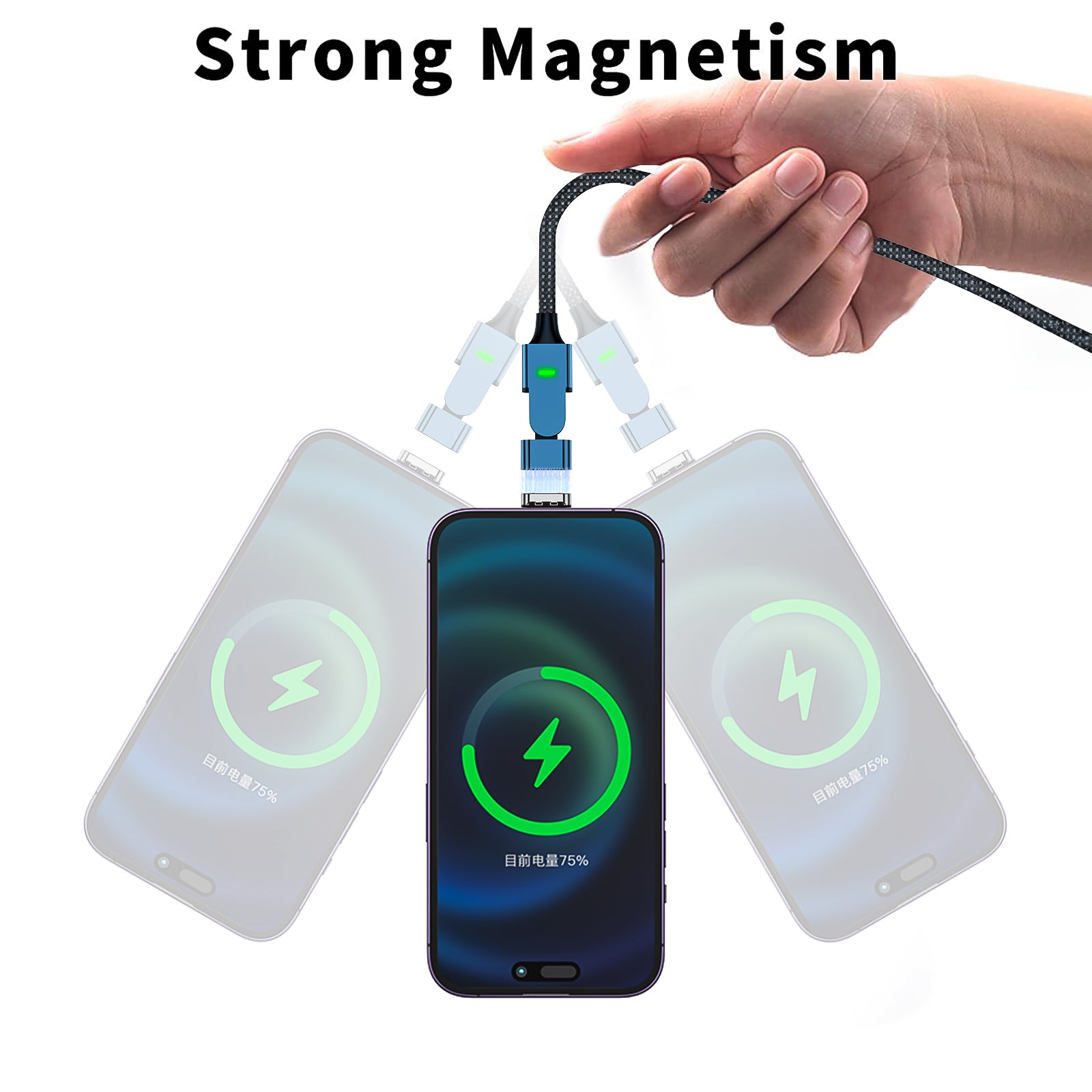 180° Rotation Magnetic Cable
