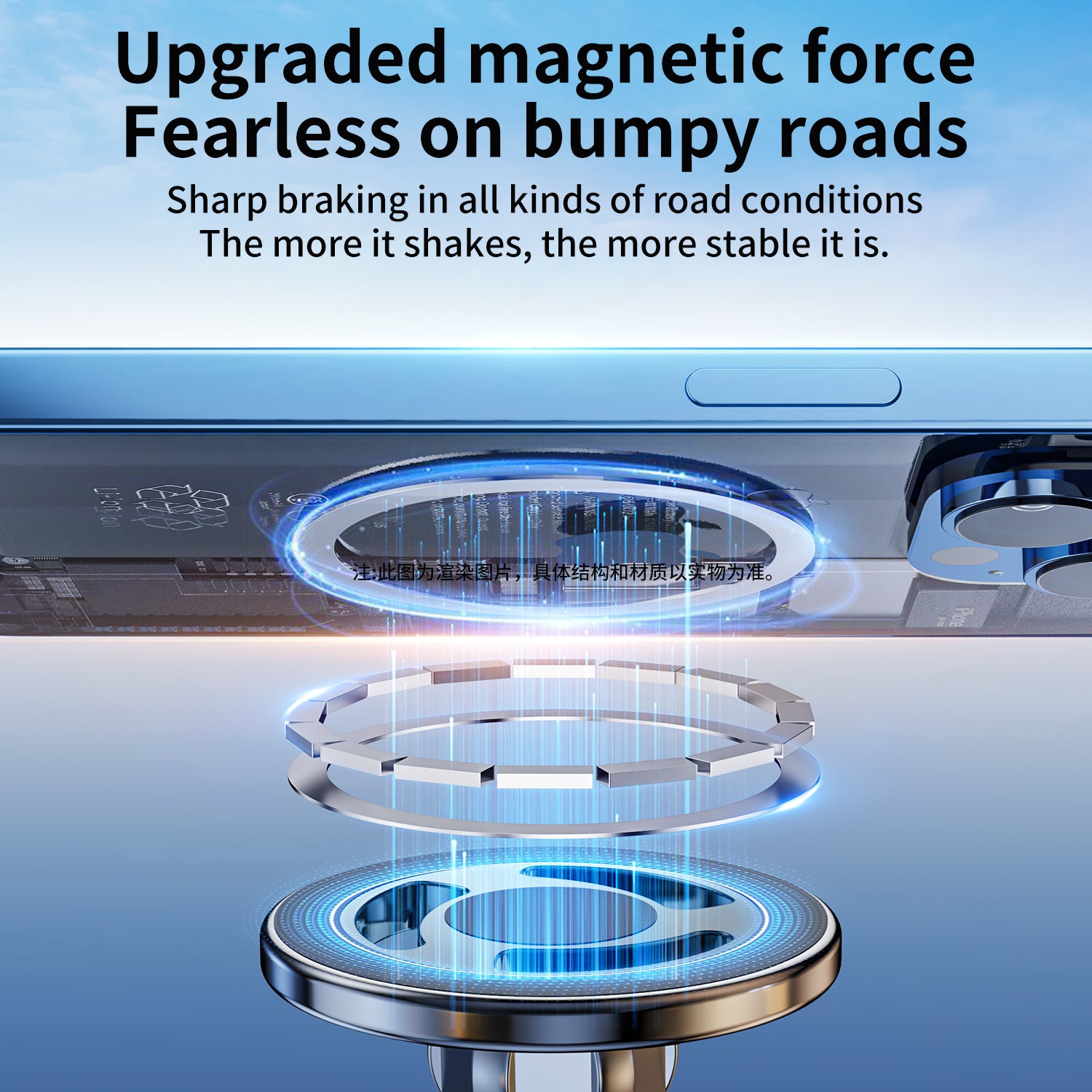 360° Rotation Folding Magnetic Car Mount C13