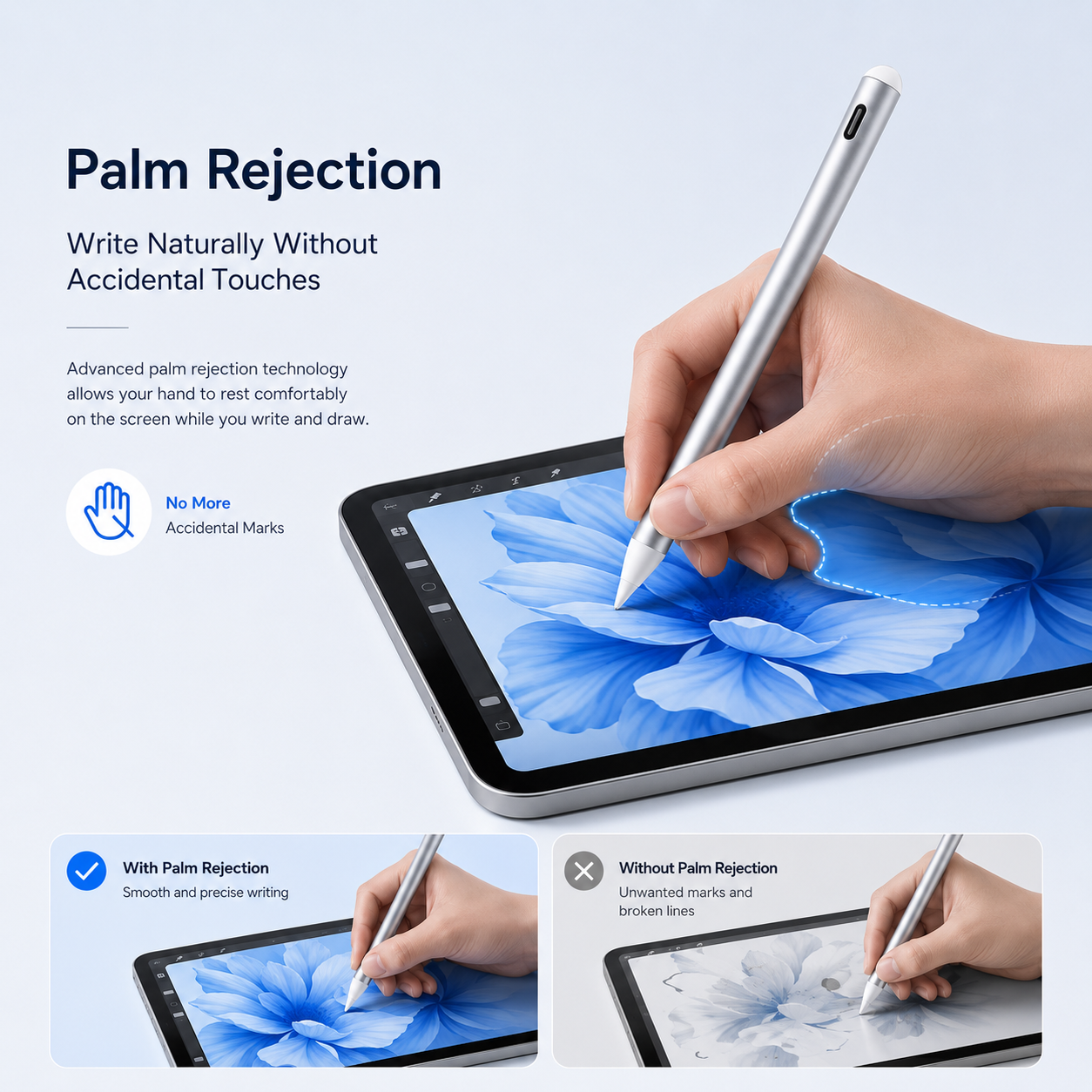 Magnetic Stylus Pen for iPad | Palm Rejection | Tilt Sensitivity | OEM Manufacturer